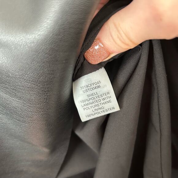 Universal Standard Black Faux Leather Tank Top Sz 3XL - Picture 4 of 6